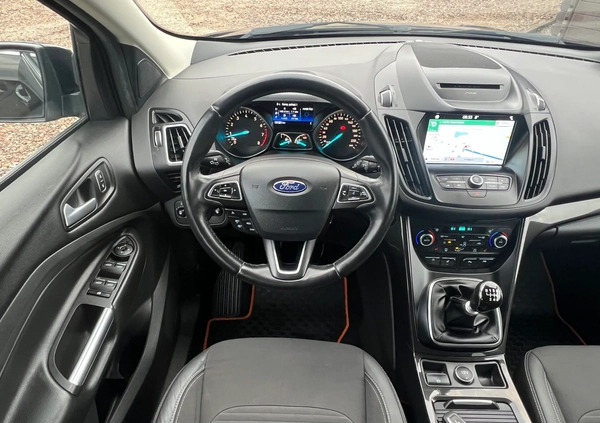 Ford Kuga cena 64900 przebieg: 131000, rok produkcji 2017 z Turek małe 326